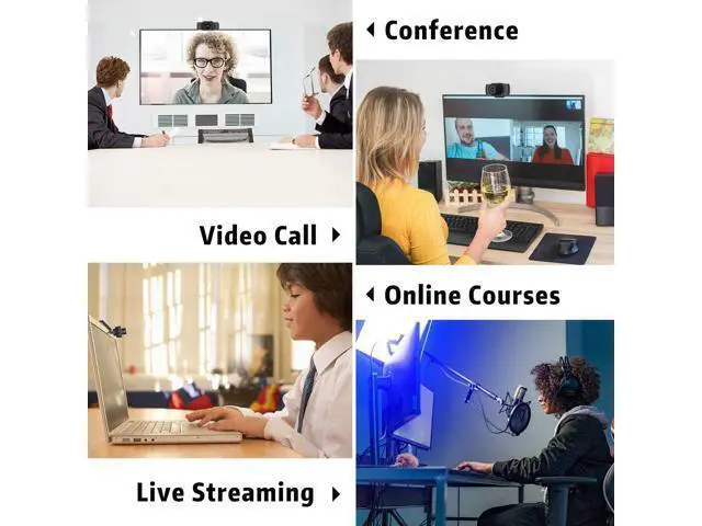 Alt view image 2 of 7 - Septekon 1080P HD Webcam with Microphone, Streaming Computer Web Camera for Laptop/Desktop/Mac/TV, USB PC Cam for Video Calling, Conferencing, Gaming