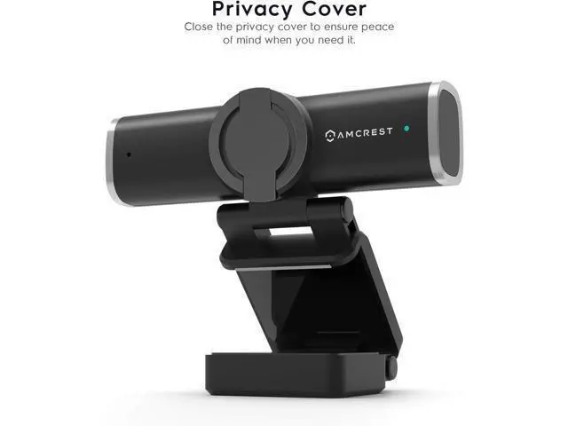 Alt view image 3 of 7 - Amcrest 1080P Webcam with Microphone for Desktop, Web Cam Computer Camera, Streaming HD USB Web Camera for Laptop & PC with Privacy Cover, Wide Angle Lens, Superior Low Light (AWC195-B)
