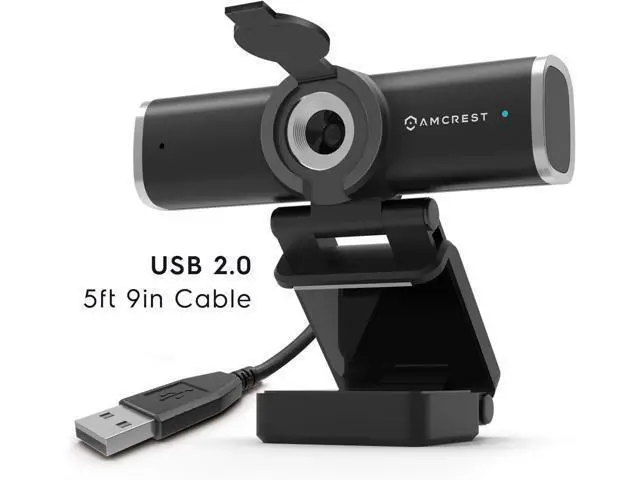 Alt view image 5 of 7 - Amcrest 1080P Webcam with Microphone for Desktop, Web Cam Computer Camera, Streaming HD USB Web Camera for Laptop & PC with Privacy Cover, Wide Angle Lens, Superior Low Light (AWC195-B)
