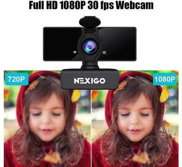 Alt view image 4 of 7 - NexiGo N660 1080P Business Webcam, Dual Microphone & Privacy Cover, USB FHD Web Computer Camera, Plug and Play, for Zoom/Skype/Teams/Webex, Laptop MAC PC Desktop