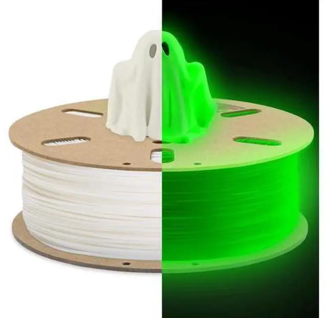 Main image of DURAMIC 3D PLA Glow in The Dark Filament 1.75mm Glow Green, 3D Printing PLA Filament 1.75mm Dimensional Accuracy +/- 0.05 mm, 1kg Spool