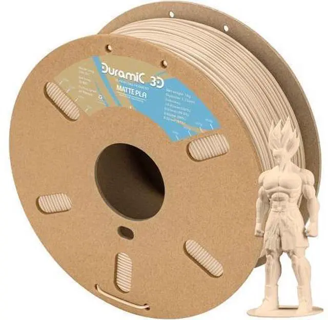 Main image of DURAMIC 3D Matte PLA Filament 1.75mm Skin, 1kg Cardboard Spool Matte Finish 3D Printer Filament PLA 1.75mm Dimensional Accuracy 99% +/- 0.03 mm, Printing with FDM 3D Printer, Easy to Remove Support