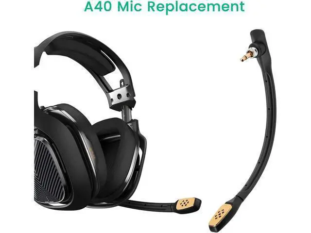 Alt view image 2 of 5 - Smays Mic Replacement for Astro A40 / A40 TR Gaming Headset, Detachable Noise-Cancelling Boom Microphone Piece with Foam Cover