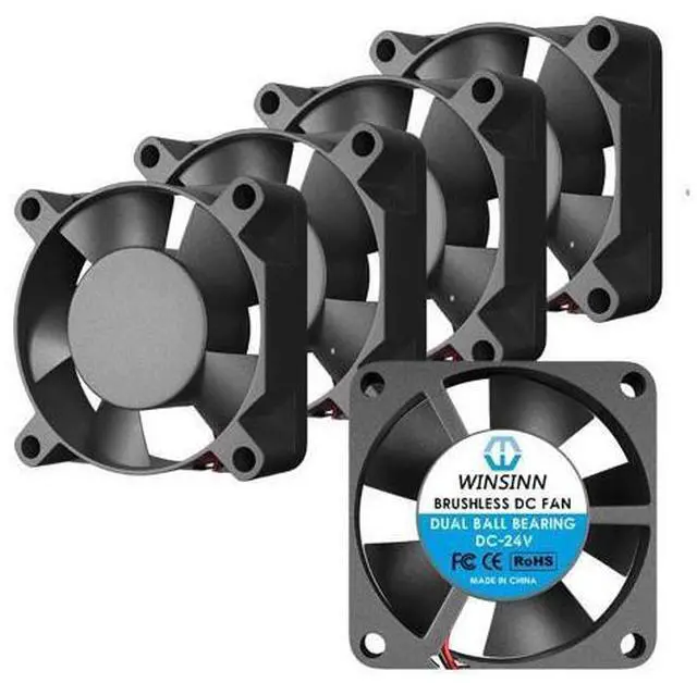 Main image of WINSINN 30mm Fan 12V, 3D Printer Micro 12 Volt Fans 3010 Dual Ball Bearing, Brushless Cooling 30mmx10mm 2PIN (Pack of 5Pcs)