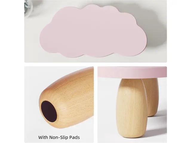 Alt view image 6 of 7 - Monitor Stand Riser, Cloud-Shaped Sturdy Wood Computer Monitor Riser, Laptop Monitor Stand, Multi-Purpose Desktop Organizer Riser for Computer, Laptop, Printer, TV, Purple