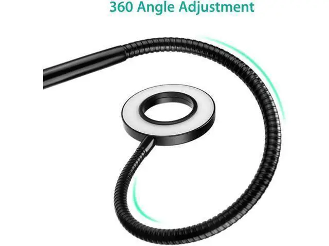Alt view image 4 of 7 - NexiGo 3.5 Inch Dual Selfie Ring Light with Moible Phone & Webcam Holder, 3-Light Modes, 10 Brightness Levels, LED Ringlight with Tripod Stand, for Live Streaming Makeup Video Conference
