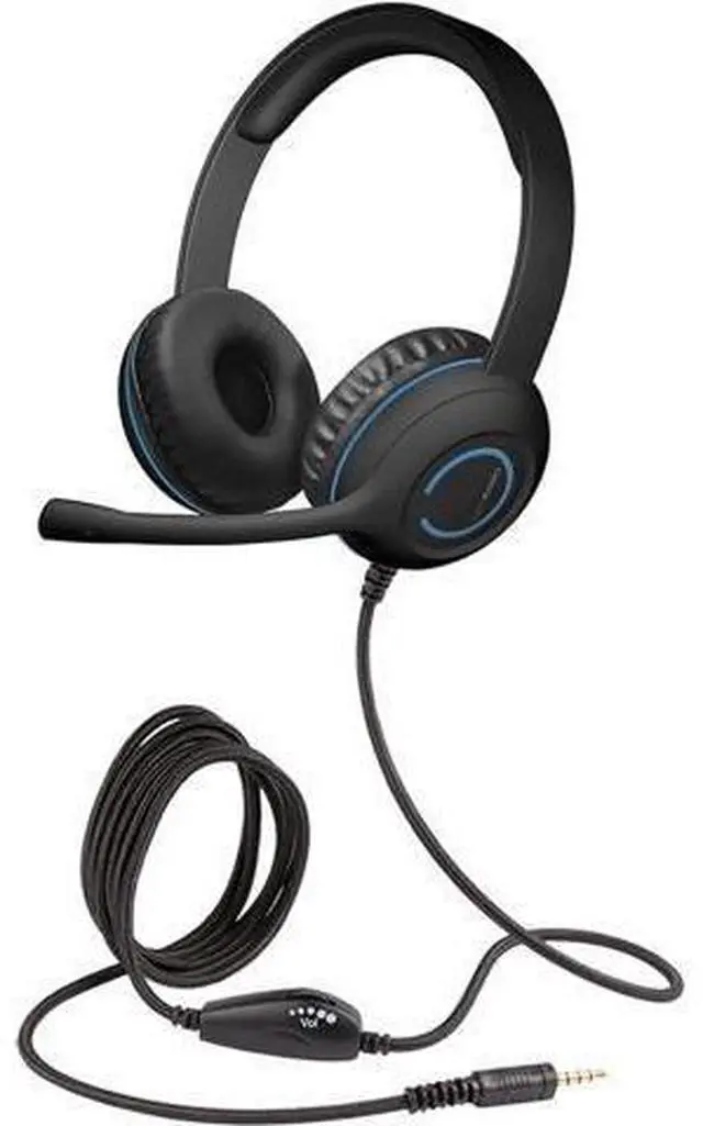 Main image of Cyber Acoustics 3.5mm Stereo Headset (AC-5002) with Noise Canceling Microphone for PCs, Tablets, and Cell Phones in The Classroom or Home