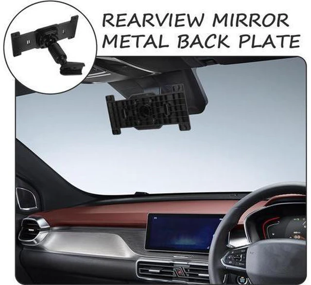 Alt view image 5 of 7 - CALLARON 1 Set Dash Cam Mirror Mount Rear View Mirror Back Plate Panel Car Rear View Camera Mount Kit for 5.5" - 12" Rearview Mirror Dash Cams