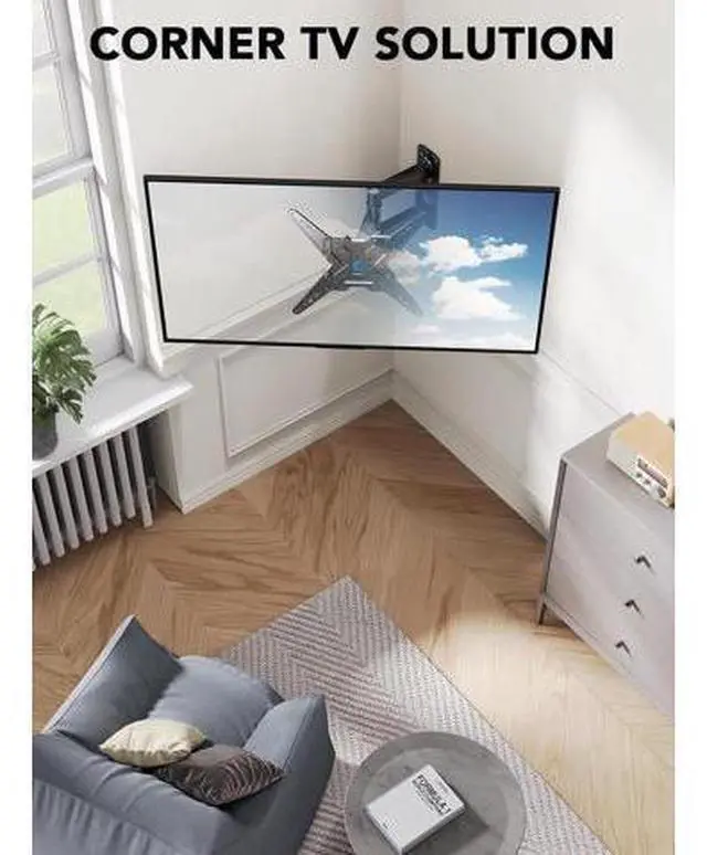 Alt view image 7 of 7 - Pipishell Full Motion TV Wall Mount for Most 26-60 inch TVs, 55 inch Compatible, with Swivel, Tilt, Extension, Single Stud Articulating TV Mount Bracket, Holds up to 77 lbs, Max VESA 400x400mm, PIMF11