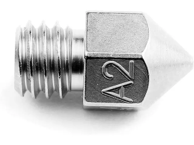 Alt view image 2 of 4 - Micro Swiss MK8 Plated A2 Tool Steel Wear Resistant Nozzle (MakerBot, CraftBot, Creality, CR10, Ender 3, Ender 5, Tevo Tornado) .4mm