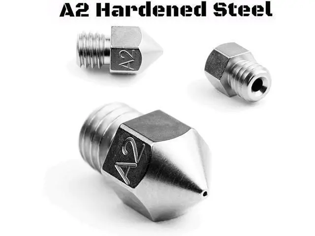 Alt view image 4 of 4 - Micro Swiss MK8 Plated A2 Tool Steel Wear Resistant Nozzle (MakerBot, CraftBot, Creality, CR10, Ender 3, Ender 5, Tevo Tornado) .4mm