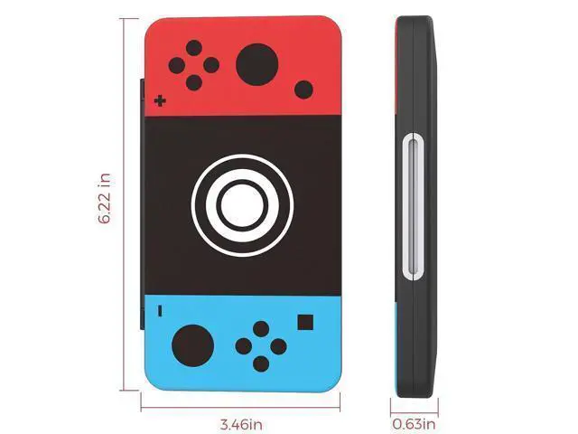 Alt view image 5 of 6 - HEIYING Game Card Case for Nintendo Switch Game Card or Micro SD Memory Cards,Custom Pattern Switch OLED Game Memory Card Storage with 24 Game Card Slots and 24 Micro SD Card Slots.