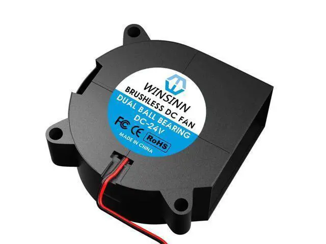 Alt view image 4 of 4 - WINSINN 40mm Blower Fan 24V, 3D Printer Micro 24 Volt Fans Blower 4020 Dual Ball Bearing, Brushless Cooling 40mmx20mm 2PIN (Pack of 2Pcs)