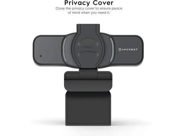 Alt view image 3 of 7 - Amcrest 1080P Webcam with Microphone & Privacy Cover, Web Cam USB Camera, Computer HD Streaming Webcam for PC Desktop & Laptop w/Mic, Wide Angle Lens & Large Sensor for Superior Low Light (AWC201-B)