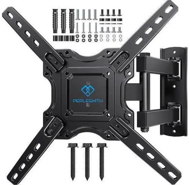 Main image of PERLESMITH Full Motion TV Wall Mount for Most 26-60 inch Flat Curved OLED 4K TVs up to 77lbs, Wall Mount TV Bracket with Swivel & Extension Arm, Tilt, Leveling, Max VESA 400x400mm, PSMFK12