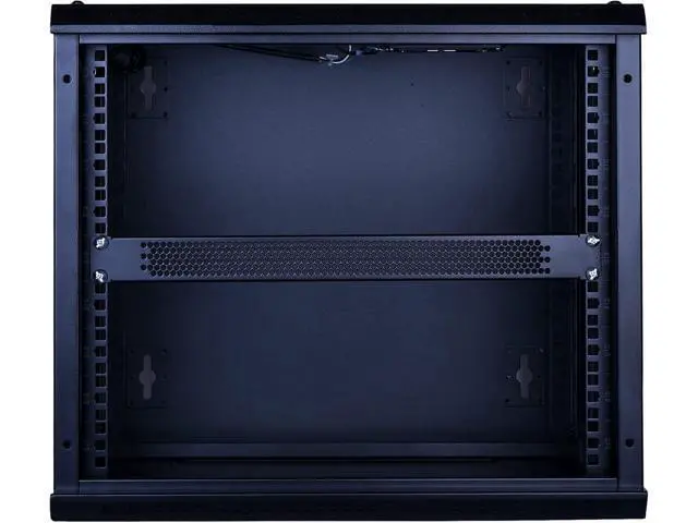 Alt view image 6 of 7 - 1U Blank Rack Mount Panel Spacer with Venting for 19in Server Rack Enclosure or Network Cabinet 2 Pack, Black