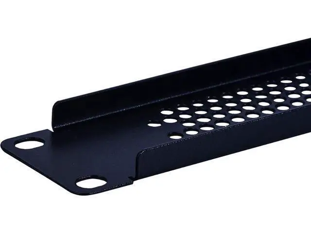 Alt view image 5 of 7 - 1U Blank Rack Mount Panel Spacer with Venting for 19in Server Rack Enclosure or Network Cabinet 2 Pack, Black