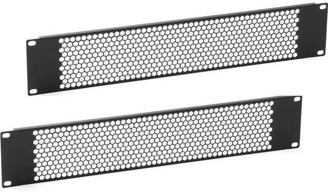 Main image of 2PCS 2U Blank Rack Mount Panel Spacer with Venting for 19'' Server Rack Enclosure for Network Cabinet