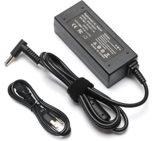 Main image of 45W 19.5V 2.31A Laptop AC Adapter Charger for HP Pavilion 11 13 15 X360 M3 elitebook Folio 1040 G1 G2 G3 touchsmart 11 13 15 15-f009wm 15-f024wm Spectre ultrabook 13 Stream 13 11 14 with Power Cord