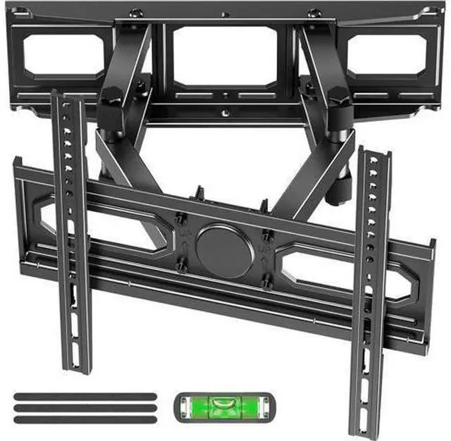 Main image of EconoMe TV Wall Mount for Most 26-70 inch tvs, Full Motion TV Mount Swivel and Tilt, Wall Mount Bracket Max VESA 400x400mm, Holds up to 99 lbs, Fits 8 12 16" Wood Studs.