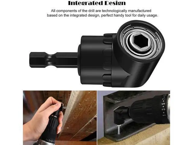 Alt view image 7 of 7 - Impact Grade Driver Sockets Adapter Extension Set Drill Bit 3Pcs 1/4 3/8 1/2" Universal Socket Adapter Set and Right Angle Drill 105 Degree Right Angle Screwdriver set Drill Hex Bit Socket Adapter
