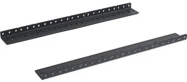 Alt view image 2 of 7 - RIVECO 8U Vertical Rack Rails Kit Heavy Duty Server Rack Mount Rails 2 PCS Black