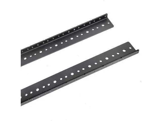Alt view image 3 of 7 - RIVECO 8U Vertical Rack Rails Kit Heavy Duty Server Rack Mount Rails 2 PCS Black