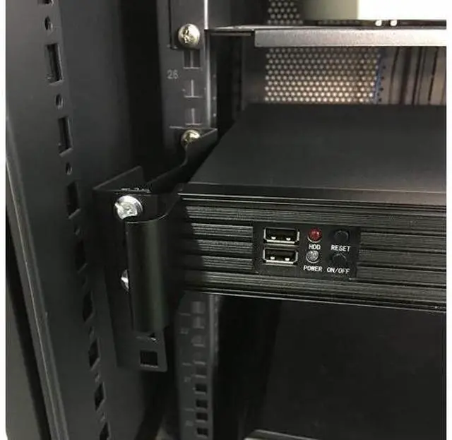 Alt view image 6 of 7 - Jingchengmei 2U Server Rack Depth Extender - 4-Inch Deep -Recessed Rack Mount Adapter Kit for Network Rack (2UEXB)