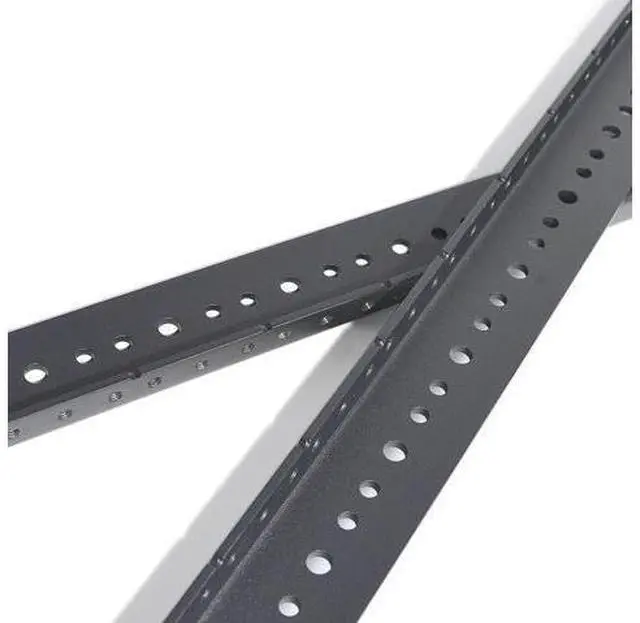 Alt view image 6 of 7 - RIVECO 8U Vertical Rack Rails Kit Heavy Duty Server Rack Mount Rails 2 PCS Black