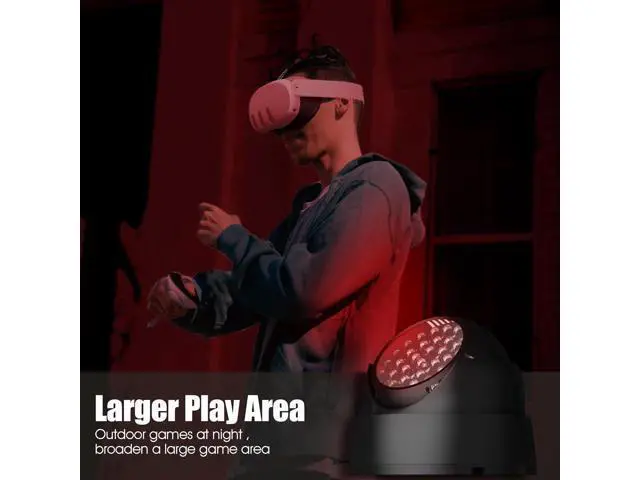 Alt view image 5 of 5 - Ir Illuminator Infrared Light Compatible for Quest 3, Quest, Quest 2, PSVR2, Enhance Hand Tracking Immersive No-Light Disturbance Increase Tracking Sensitivity with Power Adapter - Black