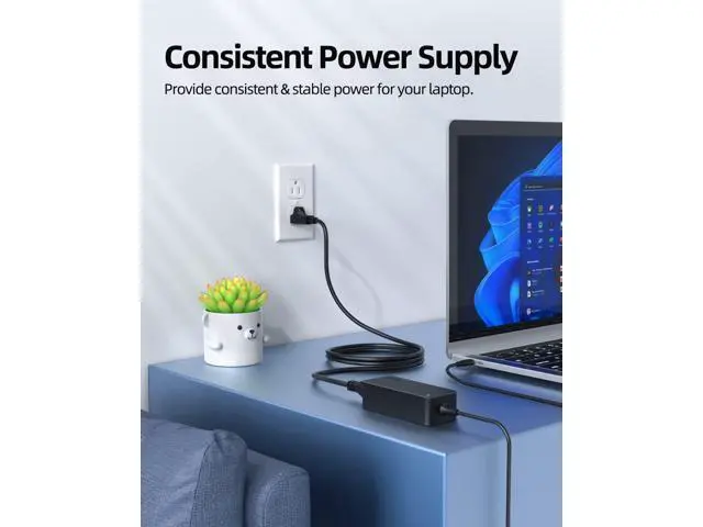 Alt view image 6 of 7 - Charger for Lenovo Laptop, Thinkpad, Yoga, Chromebook, Universal AC Adapter, USB, Type C, PD Fast Charger, 65W 45W (UL Safety Certified)