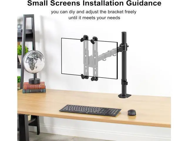Alt view image 4 of 7 - suptek Universal VESA Mount Bracket Adapter Monitor Arm Mounting Kit for Screen 17 to 27 inch