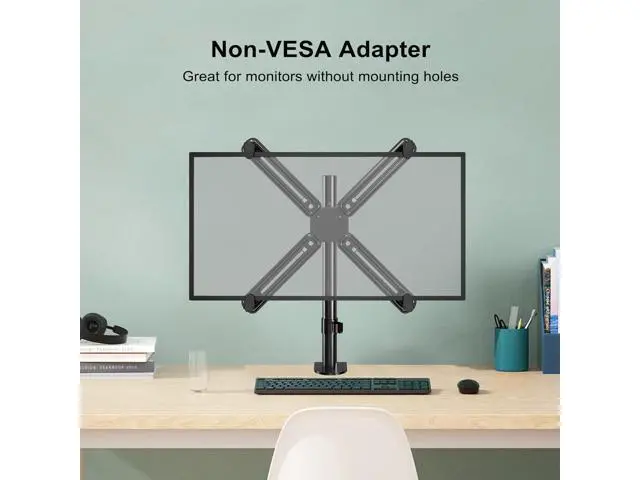 Alt view image 6 of 7 - suptek Universal VESA Mount Bracket Adapter Monitor Arm Mounting Kit for Screen 17 to 27 inch