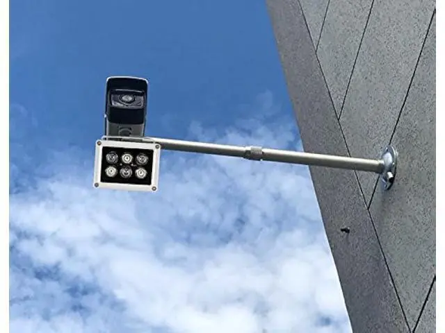 Alt view image 4 of 5 - Infrared Illuminator, 850nm 6 LEDs 130 Feet 60 Degree Wide Angle IR Illuminator for Night Vision,Waterproof LED Infrared Light for CCTV Camera, Security Camera, No Power Adapter