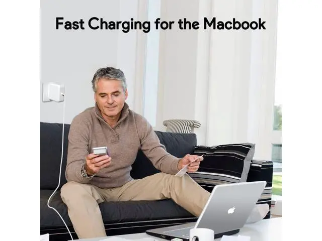 Alt view image 6 of 6 - 85W Mac Book Pro Charger,Charger Adapter with Fast Charging,Replacement AC 2T-Tip Connector Power Adapter,Laptop Charger Compatible with MacBook pro & Air 13 inch-15 inch Retina After Mid 2012