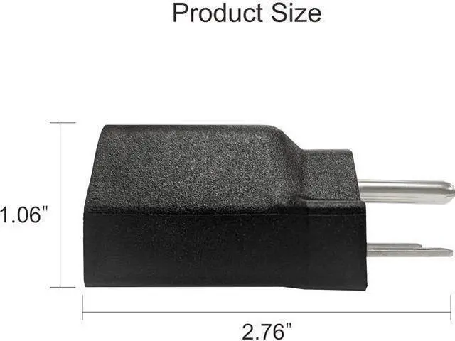 Alt view image 3 of 7 - US Plug Adapter 120V to 240V Black Plug Converter Electrical Converter 6-15P to 5-15R Power Plug Adapter 3 Prong Electrical Converter (1 PC)