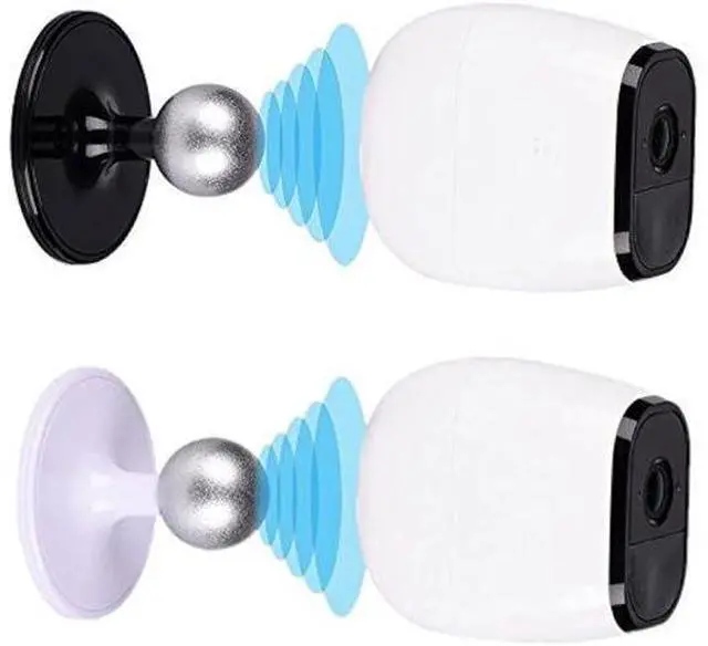 Alt view image 6 of 7 - Suptig Security Wall Mount Mounting Bracket Adjustable Mount Outdoor Indoor for Arlo Pro Arlo Arlo Pro 2 (2 Pack White and Black)