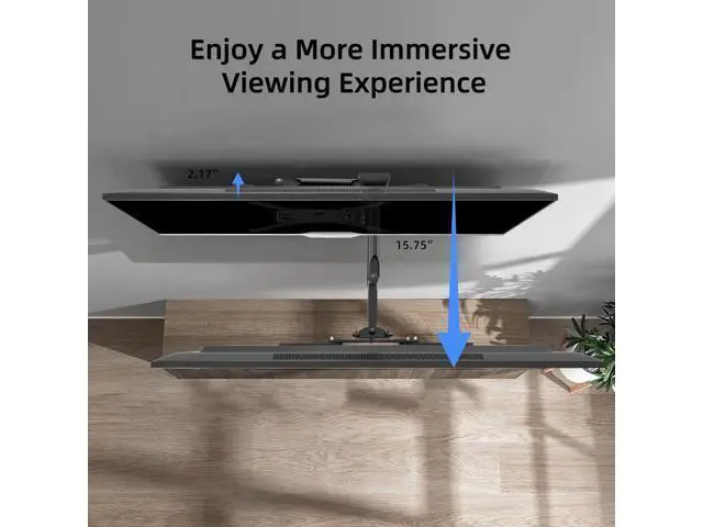 Alt view image 4 of 7 - Suptek Adjustable TV Wall Mount Swivel and Tilt TV Arm Bracket for Most 32-55 inch LED, LCD Monitor and Plasma TVs up to 70lbs VESA up to 400x400mm (MAFD-L400)