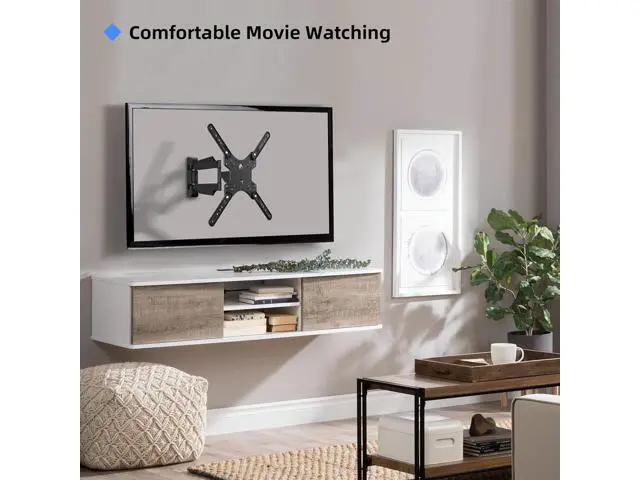 Alt view image 5 of 7 - Suptek Adjustable TV Wall Mount Swivel and Tilt TV Arm Bracket for Most 32-55 inch LED, LCD Monitor and Plasma TVs up to 70lbs VESA up to 400x400mm (MAFD-L400)