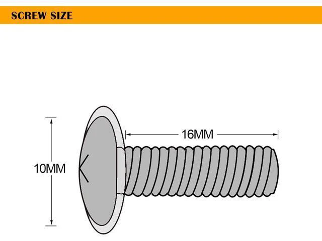 Alt view image 3 of 6 - RIVECO 100PCS 10-32 Rack Screws for Server Cabinets & Racks Tapered Holes Mounting Network Equipment Audio Devices, Carbon Steel Black