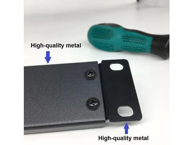 Alt view image 6 of 7 - Jingchengmei 2 Pack 1U Metal Disassembled Blank Panel 1U Rack Mount Spacer for 19in Server Rack Enclosure or Network Cabinet, Black (ABPA2PC)