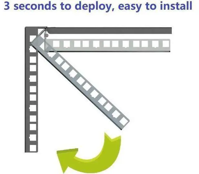 Alt view image 6 of 6 - 1U Folding 19 Inches Cold Rolled Steel Wall Mountable Simple Vertical Rack and Networking Euipment Rack Including Hardware for Assembly (1)