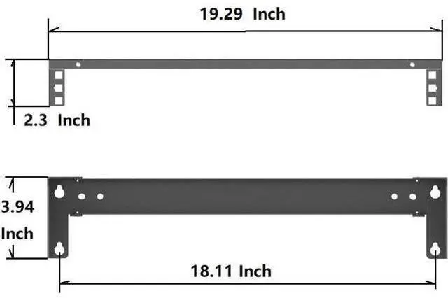 Alt view image 5 of 6 - 1U Folding 19 Inches Cold Rolled Steel Wall Mountable Simple Vertical Rack and Networking Euipment Rack Including Hardware for Assembly (1)