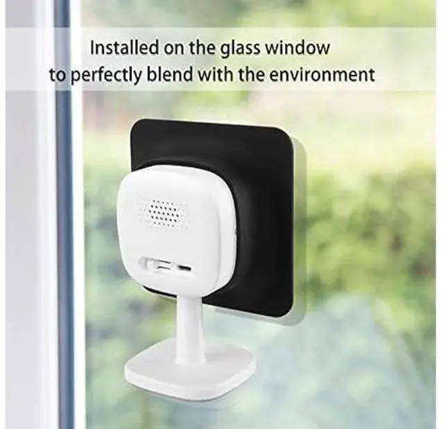 Alt view image 4 of 7 - HOLACA Window Mount for Eufy Solo IndoorCam C24 Security 2K Indoor Cam, Window Mount for eufyCam (Black 2Pack)
