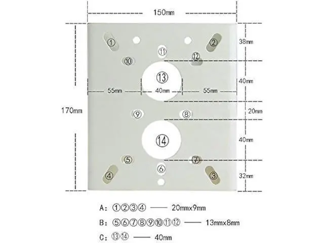 Alt view image 6 of 6 - BeElion(TM) Universal Pole Mounting Mount Bracket for CCTV Security Camera PTZ Dome