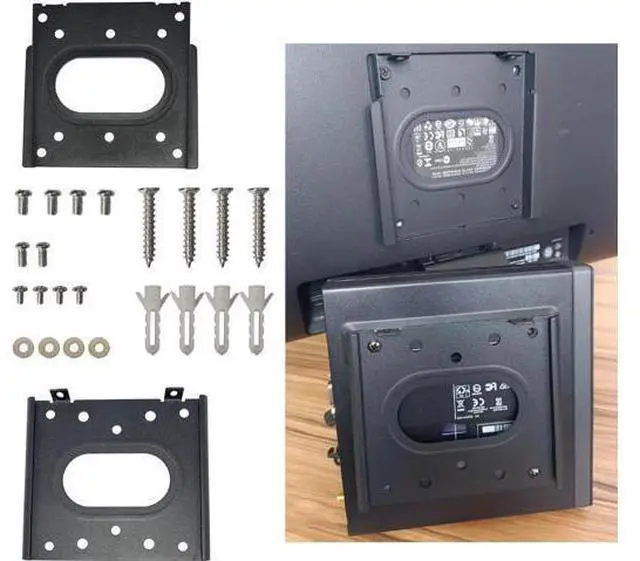 Alt view image 2 of 4 - Computer Wall Mout Mini PC VESA Mount TV Monitor Brackets Easy Desk Compatible