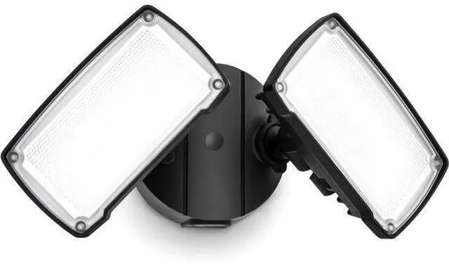 Main image of LUTEC 32W 3500LM Integrated Dual-Head LED Flood Light Outdoor,Switch Controlled LED Security Light,5000K Wall Mount Exterior Flood Light,P65 Waterproof for Garage, Yard, Patio-Black