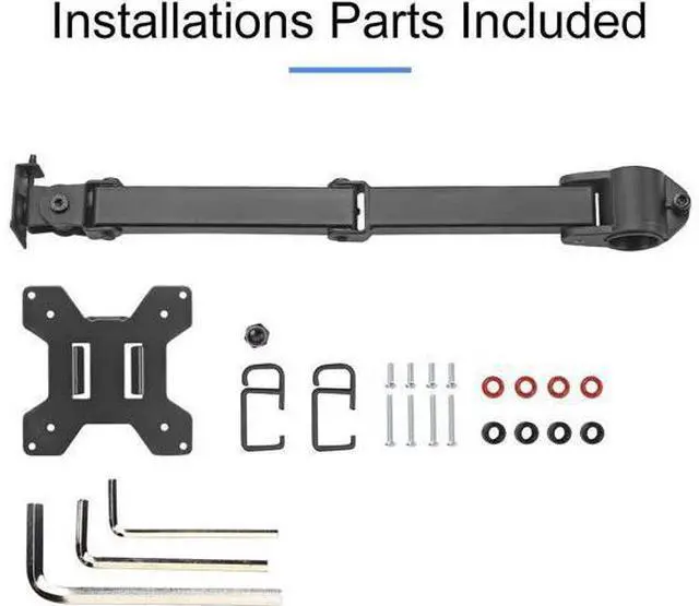 Alt view image 4 of 4 - suptek Single Monitor Arm for Desk Mount Stand,Adjustable Monitor Arm for 1 Monitor Screen up to 27 inches,Black(MD6DB)