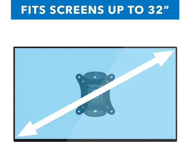 Alt view image 6 of 7 - Mount-It! MI-2829 Small TV Monitor Wall Mount | RV TV Mount | Quick Release VESA Wall Mount | Fits 19 20 21 22 23 24 25 Inch Screens | 75 100 VESA Compatible | Low-Profile Slim Design | 44lb Capacity