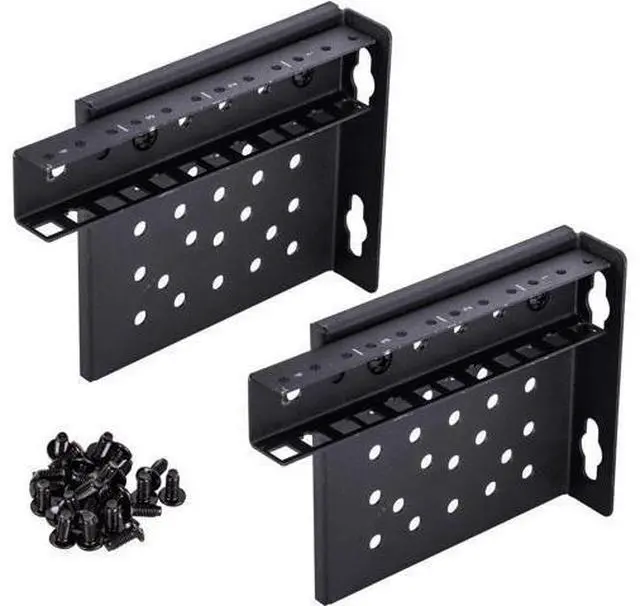Main image of KENUCO 19 Inch Vertical Ends Wall Mount Rack Wall Mountable Server Rack w/Hardware Black (4U)